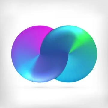 Infinity shape round dimensional icon Stock Illustration