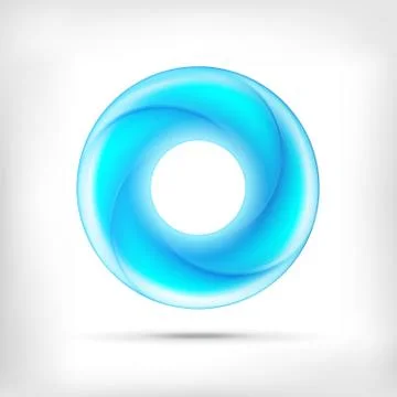 Infinity shape round dimensional icon Stock Illustration
