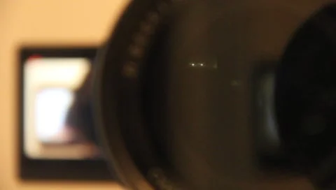 Infinity Shot Of Camera Zoom In And Out In Mirror #2 Stock Footage 7730961