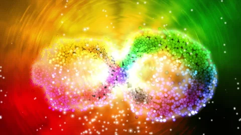 Infinity Sign background with Particle effect Stock Footage 170643648