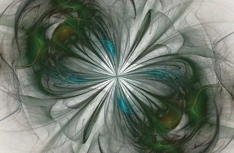 Infinity sign, computer generated fractal Illustrazione stock