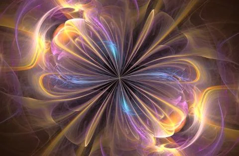 Infinity sign, computer generated fractal 스톡 일러스트