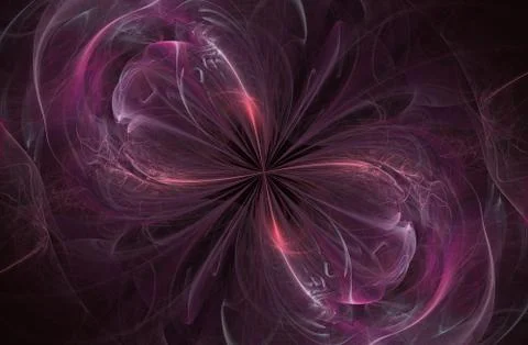 Infinity sign, computer generated fractal Stock Illustration