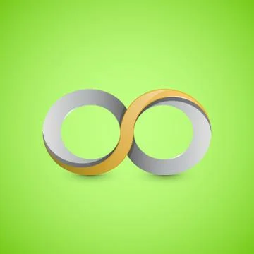 Infinity sign, graphic design 스톡 일러스트