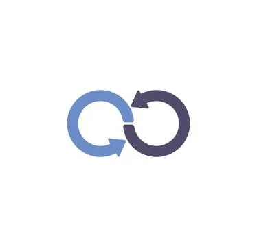 Infinity sign icon on background for graphic and web design. Creative Illustrazione stock