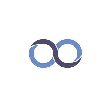 Infinity sign icon on background for graphic and web design. Creative Stock Illustration