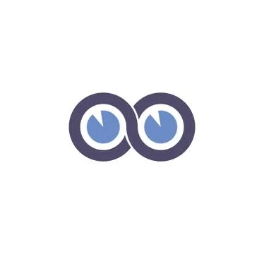 Infinity sign icon on background for graphic and web design. Creative Illustrazione stock