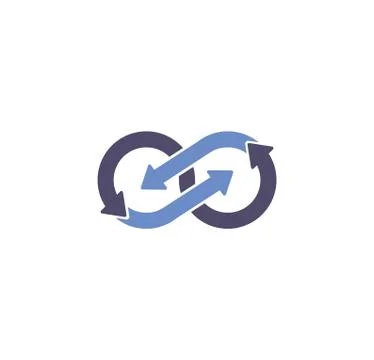 Infinity sign icon on background for graphic and web design. Creative イラスト素材
