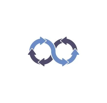 Infinity sign icon on background for graphic and web design. Creative 스톡 일러스트
