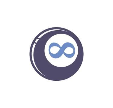 Infinity sign icon on background for graphic and web design. Creative 스톡 일러스트