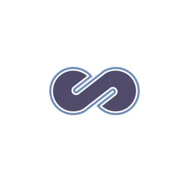 Infinity sign icon on background for graphic and web design. Creative Stock Illustration