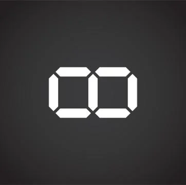 Infinity sign icon on background for graphic and web design. Creative Illustrazione stock