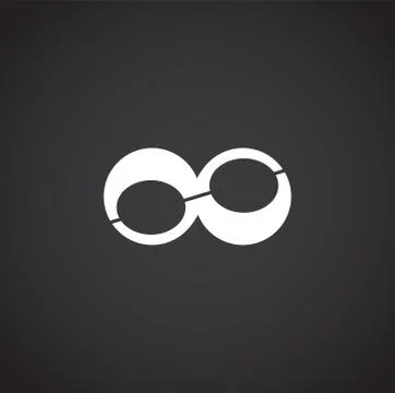 Infinity sign icon on background for graphic and web design. Creative 스톡 일러스트