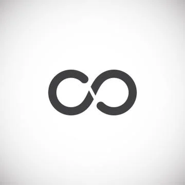 Infinity sign icon on background for graphic and web design. Creative イラスト素材
