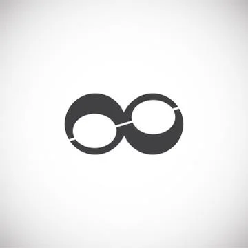 Infinity sign icon on background for graphic and web design. Creative イラスト素材