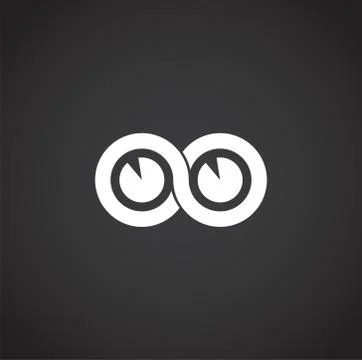 Infinity sign icon on background for graphic and web design. Creative Stock Illustration