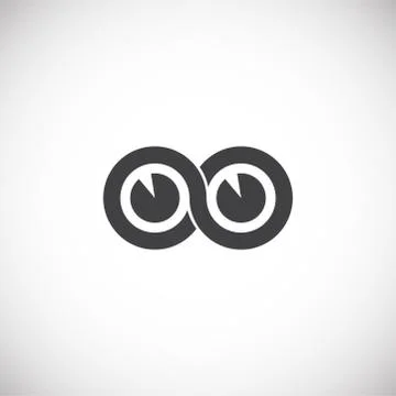 Infinity sign icon on background for graphic and web design. Creative Stock Illustration