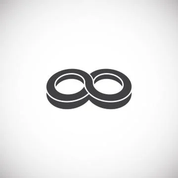 Infinity sign icon on background for graphic and web design. Creative 스톡 일러스트