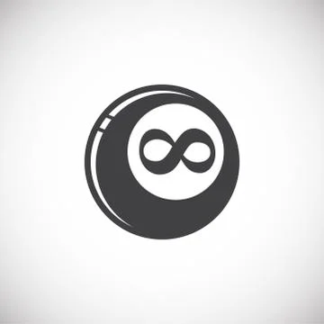 Infinity sign icon on background for graphic and web design. Creative 스톡 일러스트