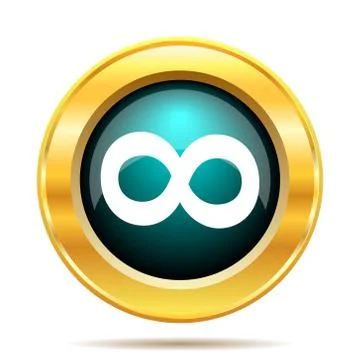 Infinity sign icon. Internet button on white background.. イラスト素材