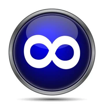 Infinity sign icon. Internet button on white background.. イラスト素材