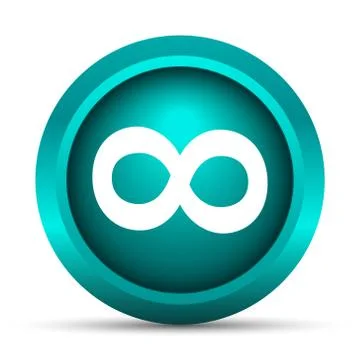 Infinity sign icon. Internet button on white background.. イラスト素材