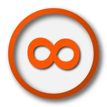 Infinity sign icon. Internet button on white background.. イラスト素材