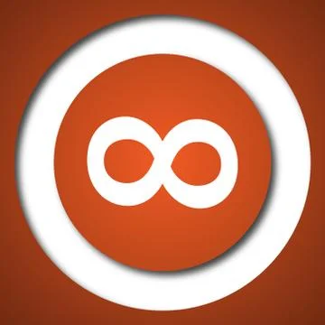 Infinity sign icon. Internet button on white background. . イラスト素材