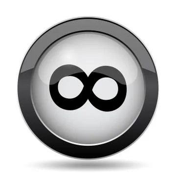 Infinity sign icon. Internet button on white background.. 스톡 일러스트