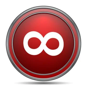 Infinity sign icon. Internet button on white background.. 스톡 일러스트