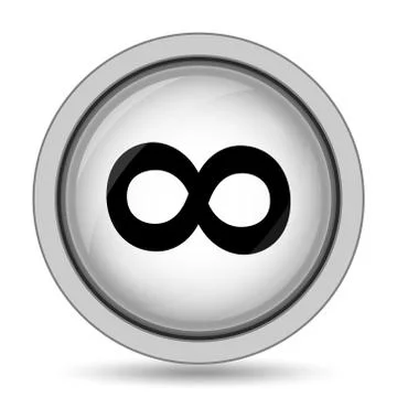 Infinity sign icon. Internet button on white background.. イラスト素材