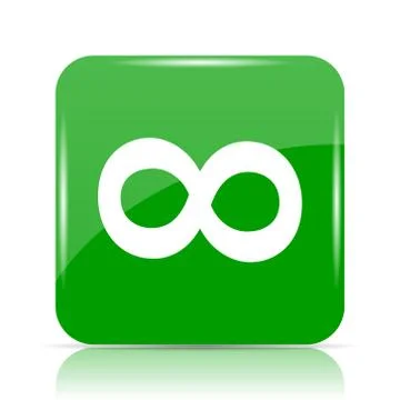 Infinity sign icon. Internet button on white background.. イラスト素材