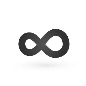 Infinity sign icon, Vector illustration isolated on white background. Stock Illustration