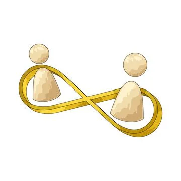 Infinity sign illustration Stock-Illustration