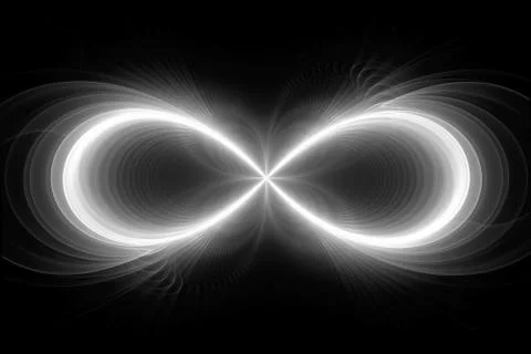 Infinity sign intensity map Illustrazione stock
