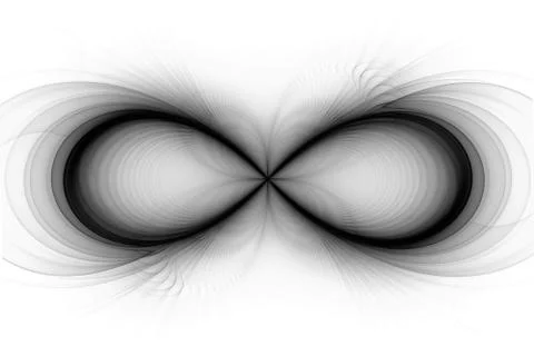 Infinity sign intensity map Illustrazione stock