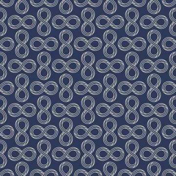 Infinity sign minimal seamless pattern design Stock Illustration