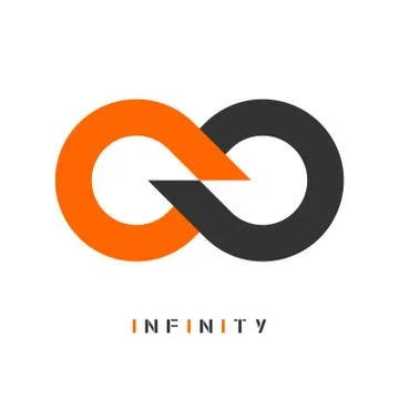 Infinity sign, symbol, logo. Vector illustration Stock Illustration