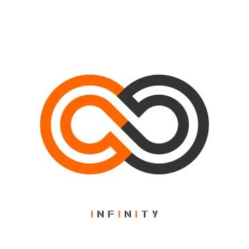 Infinity sign, symbol, logo. Vector illustration Stock Illustration