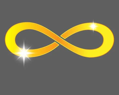 Infinity sign - vector full color illustration. The infinity symbol is a sign Stock Illustration
