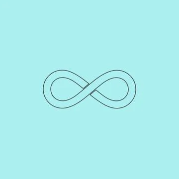 Infinity sign vector icon Stockillustratie