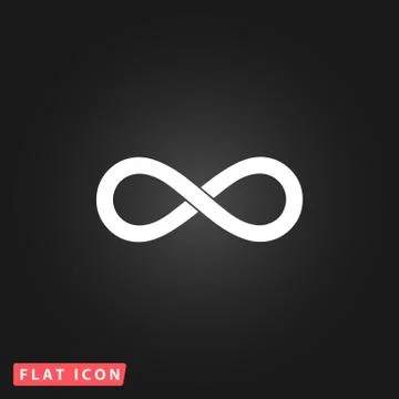 Infinity sign vector icon Stock Illustration