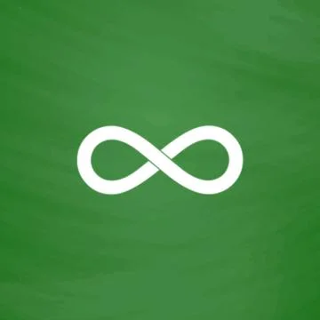 Infinity sign vector icon Stockillustratie