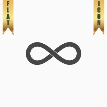 Infinity sign vector icon 스톡 일러스트