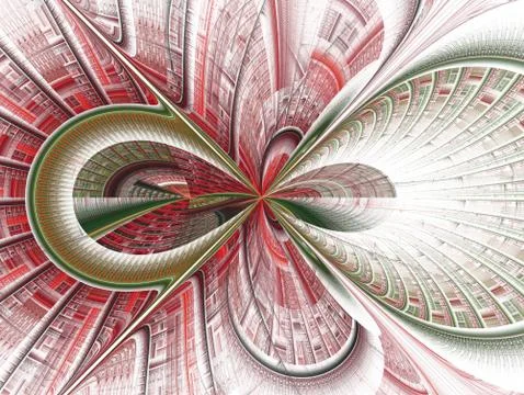 The infinity of space and time. Chaotic movement in space. Stock Illustration