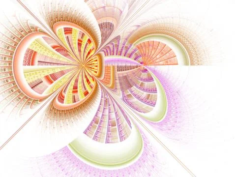 The infinity of space and time. Chaotic movement in space. Illustrazione stock