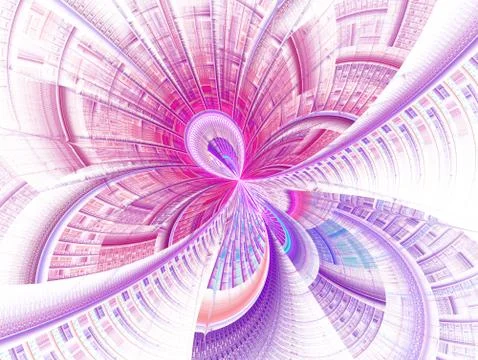 The infinity of space and time. Chaotic movement in space. Stock Illustration