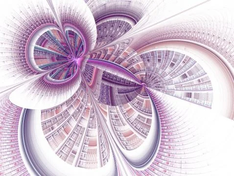 The infinity of space and time. Chaotic movement in space. イラスト素材