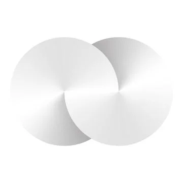 Infinity symblol of interlaced circles. Vector sign with gradient effect Stock Illustration