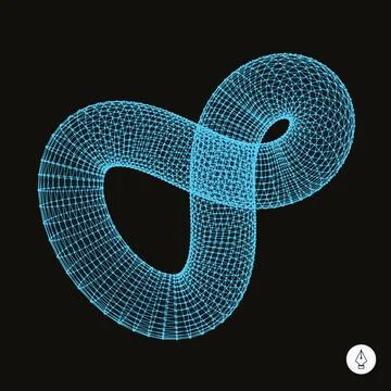 Infinity symbol. Abstract 3d design element, emblem, icon. Infinity symbol... Foto stock